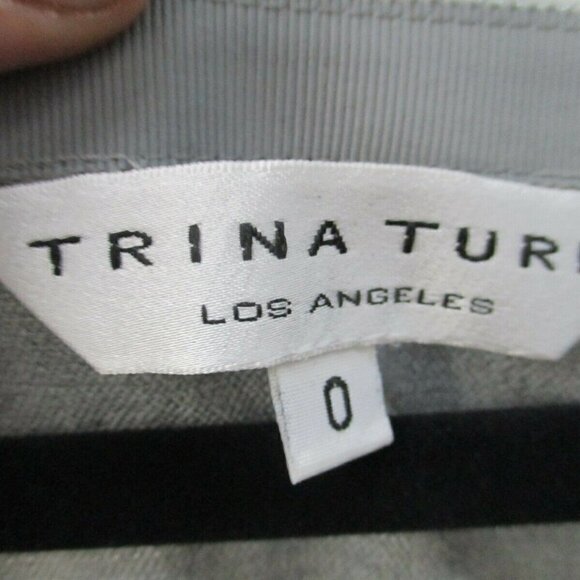 Trina Turk Womens Blazer Size 0 Grey Business Casual Office - Picture 4 of 9